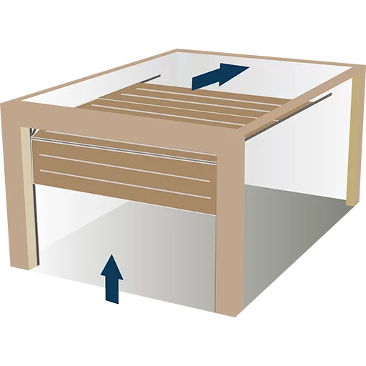 OUVERTUREAREFOULEMENTPLAFOND | Ck habitat fermetures PORTE SECTIONNELLE Montbéliard